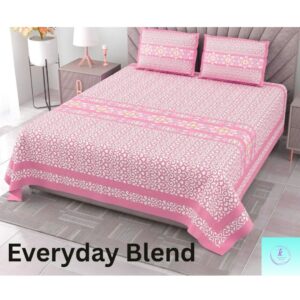 Tejas Jaipuri Print Pure Cotton Bedsheet – Ethnic Elegance for Everyday Comfort