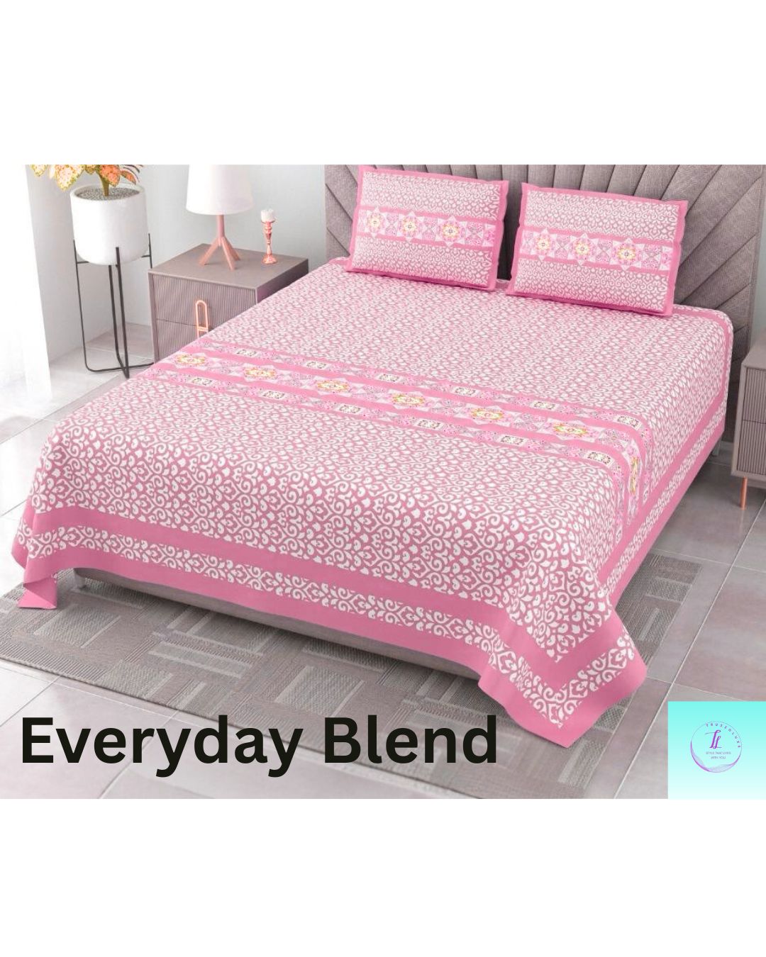 Tejas Jaipuri Print Pure Cotton Bedsheet – Ethnic Elegance for Everyday Comfort