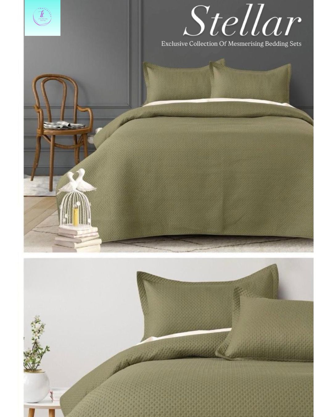 Stellar Quilted Bedspread Set - Image 2